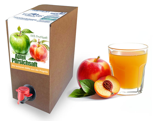 Apfel-Pfirsichsaft naturtrüb 3Liter (BiB)
