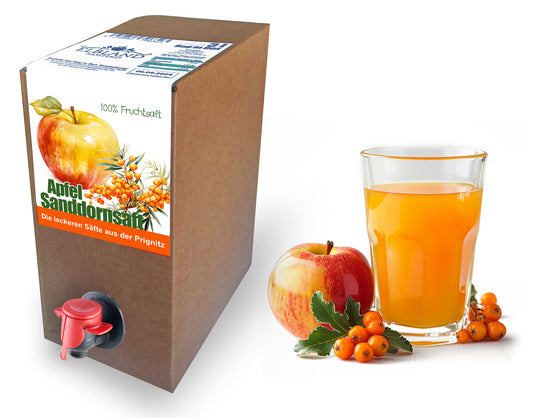 Apfel-Sanddornsaft naturtrüb 3Liter (BiB)