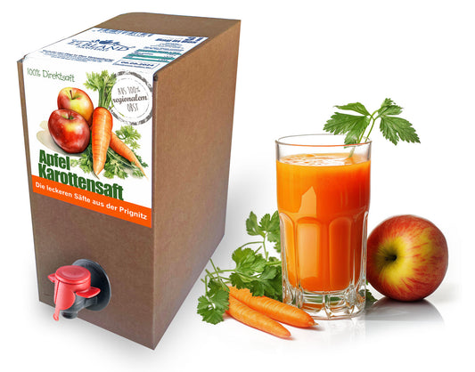 Apfel-Karottensaft naturtrüb 3Liter (BiB)